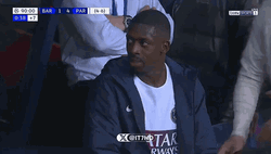 Dembele Caught On Camera Smiled GIF