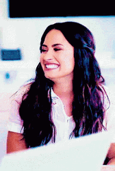 Demi Lovato Covering Mouth GIF