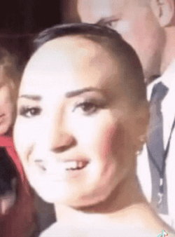 Demi Lovato Edited Face Transform GIF