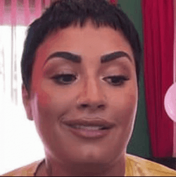 Demi Lovato Finger Nail Showing GIF