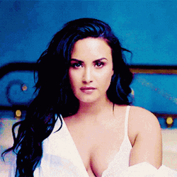 Demi Lovato Shushing Finger Sign GIF