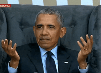 Democrat Ex President Barrack Obama Confused GIF