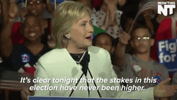 Democrat Hilary Clinton Rally Speech GIF