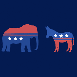 Democrats Unite USA Animated Illustration GIF