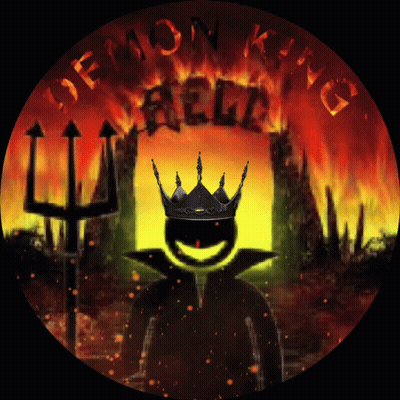 Demon King With Trident And Crown GIF