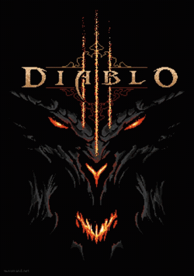 Demon Pixel Art Diablo GIF