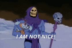 Demon Skeletor Running Away I'm Not Nice GIF