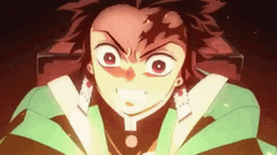 Demon Slayer Fighting Tanjiro Kamado Sun Breathing Slash GIF