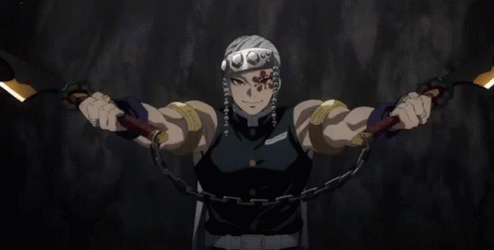 Demon Slayer Season 2 Tengen Uzui Sword Skill GIF