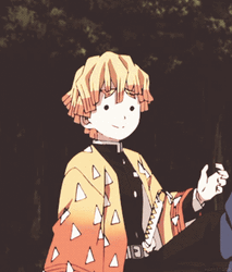 Demon Slayer Zenitsu Flowers GIF