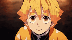 Demon Slayer Zenitsu Teary Eye GIF