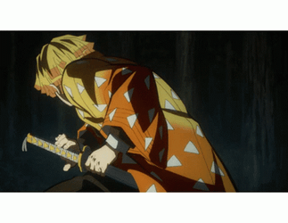 Demon Slayer Zenitsu With Blade GIF