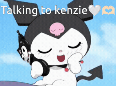 Demon Talking On Cell Phone GIF