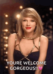Demure Taylor Swift Youre Welcome Gorgeous GIF