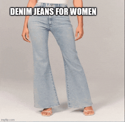 Denim Jeans For Women GIF