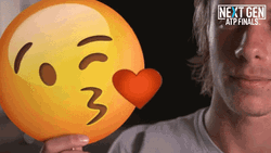 Denis Shapovalov Kissing An Emoji