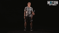 Denis Shapovalov Rotating His Racket GIF