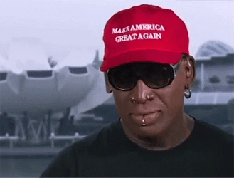 Dennis Crying Wearing Maga Cap GIF