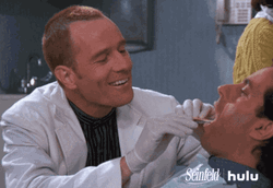 Dentist Smiling Check Up Jerry Seinfeld GIF