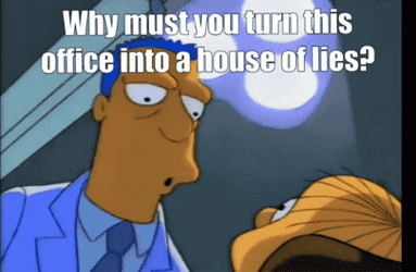 Dentist The Simpsons You Sit On A Throne Of Lies GIF