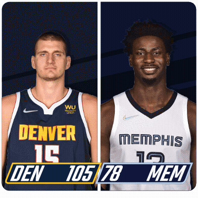 Denver And Memphis Basketball Players GIF