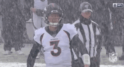 Denver Broncos Drew Lock In The Rain GIF