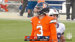 Denver Broncos Drew Lock Walking In Field GIF