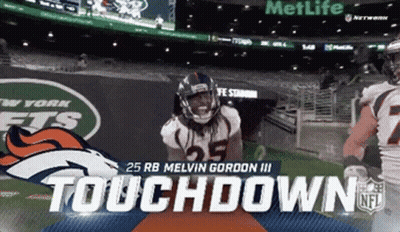 Denver Broncos Football Player At MetLife Stadium GIF