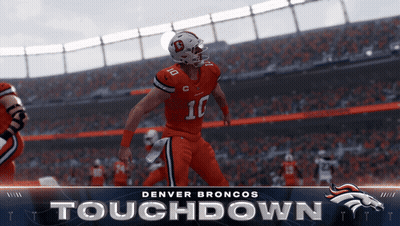 Denver Broncos Football Player In Front Of Crowd GIF