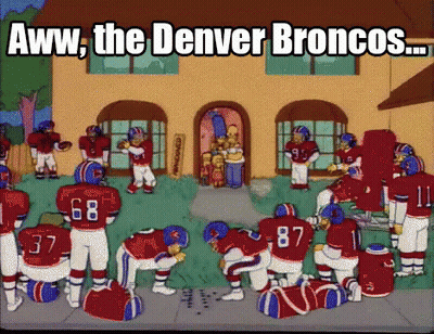 Denver Broncos Football Players Kneeling GIF