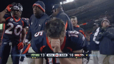 Denver Broncos Player 20 Kneeling GIF