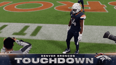 Denver Broncos Player On Field GIF