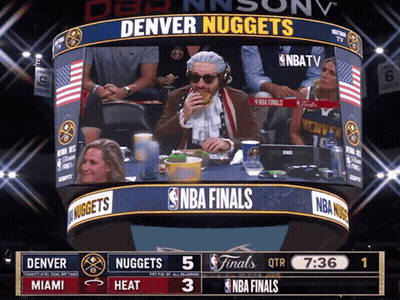 Denver Nuggets Playing Miami Heat GIF
