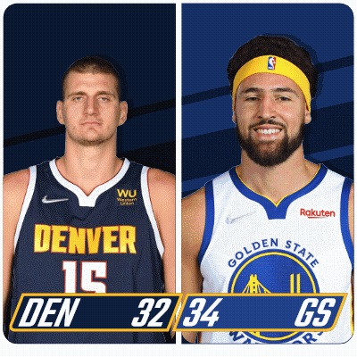 Denver Vs Golden State Basketball Players GIF