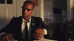 Denzel Washington Angry Punching Table GIF