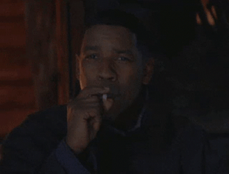 Denzel Washington Flight Smoking GIF