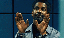 Denzel Washington Handcuffed Mocking GIF