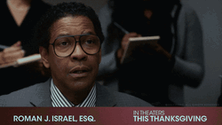 Denzel Washington Roman Israel ESQ GIF