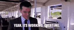 Departed Matt Damon Working Overtime GIF