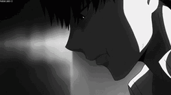 depressed anime boy crying