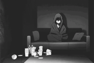 Depressed Anime In The Room GIF