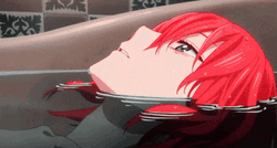 Depressed Anime Soaked In Water GIF