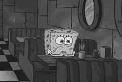 Depressed Coffee SpongeBob GIF