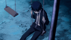 Depressed Sad Anime Boy Rin Okumura GIF