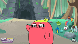 Depressed Sad Anime Care Bear Waving GIF