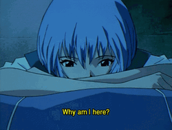 Depressed Sad Anime Rei Ayanami GIF