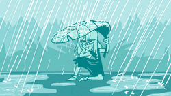 Depressed Sad Anime Sobbing In Rain GIF