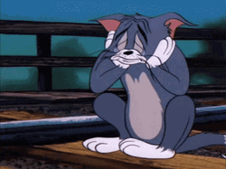 Depressed Tom Cat Cartoon GIF