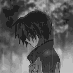 Depressed Tomoya Anime Rain GIF