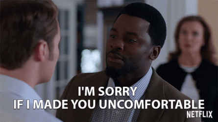 Derek Luke Says I'm Sorry If I Made You Uncomfortable GIF
